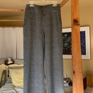 CAbi grey plaid Bond trouser wide legged